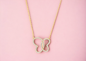 Collier bohème en or léger avec diamant de laboratoire taille baguette de 0,50 carat, brillance romantique, vente en gros - Product Image 4