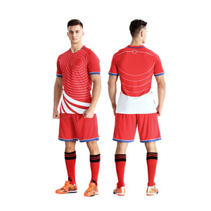 OEM ชุดยูนิฟอร์มฟุตบอลพิมพ์ลายซับลิเมชันใหม่ออกแบบได้ตามที่ต้องการพร้อมพิมพ์โลโก้ - Product Image 6