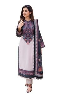 Salwar Kameez pour femmes, design élégant de plage, multi-tons, longueur au sol, évacuation rapide de l'humidité, viscose, sans plis - Product Image 1