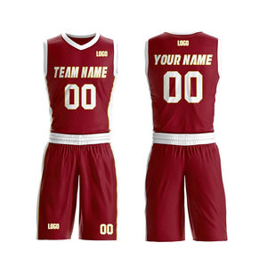 Uniforme de basket-ball brodé personnalisé de haute qualité pas cher en gros ensemble unisexe pour adultes avec logo imprimé qualité de gros - Product Image 3