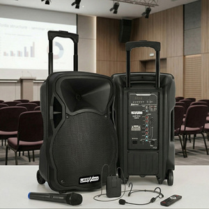 Lastvoice LS-P1915EH 15-Inch 1200W Portable PA Sound System with <b>Wireless</b> Headset <b>Microphone</b> 5000-8000mAh Battery Remote Control - Product Image 1