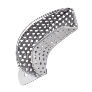 Plateaux d'empreintes dentaires en acier inoxydable allemand de meilleure qualité Plateaux d'empreintes de transformation de vernis miroir Plaques dentaires en métal Plats - Product Image 6