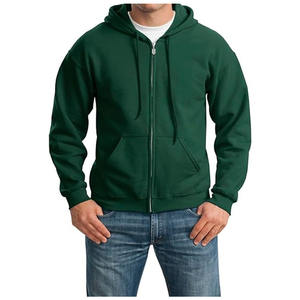 Sweat-shirt à capuche pour homme, tissu tricoté, coupe classique, 300 g, manches longues, fermeture éclair, impression de logo personnalisée, 100% coton - Product Image 3