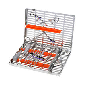 Juego de Instrumentos Quirúrgicos Dentales Wenquar de 12 Piezas, Manual, de Acero Inoxidable, con Casete de Esterilización para Extracción, ¡Gran Venta! - Product Image 2