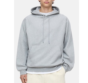 100% coton vierge épais polaire poids lourd surdimensionné impression personnalisée Logo sweats à capuche et sweat-shirts pour hommes avec Logo personnalisé - Product Image 1