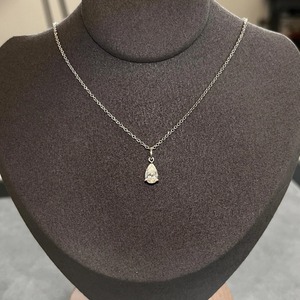 สร้อยคอจี้เพชรทรงลูกแพร์ทรงหรูหรา ระดับ VVS เพชรเลี้ยงในห้องปฏิบัติการ พร้อมตัวเรือนทองคำแท้ 14k สำหรับเป็นของขวัญวันเกิดในราคาประหยัด - Product Image 3