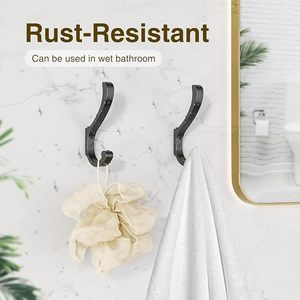 Hanging Coat <b>Hooks</b> <b>Wall</b> Mount <b>for</b> Hanging Heavy Duty Large Coat Hanger With Metal <b>for</b> Bags Caps Purse Jacket <b>Key</b> - Product Image 2