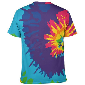 Quantité minimale de commande bas Personnalisé Top Qualité Tie Dye T-shirts Street Style Hommes Polyester Made Tie Dye T-shirts - Product Image 6