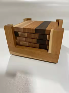 Handmade Classic <b>Square</b> <b>Wooden</b> Coaster Customizable Size & Logo Wholesale Low Price by Crescent Crafts - Product Image 5