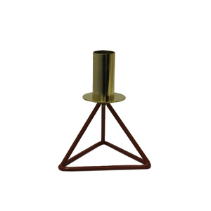 Candelabros cónicos dorados hechos a mano, Juego de 3 candelabros decorativos de boda para el hogar, mesa, decoración de Navidad - Product Image 6