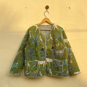 Patchwork Quilted Jackets Cotton Floral Bohemian Style Fall Winter Jacket Coat Streetwear Boho Quilted Reversible Jacket - Product Image 2