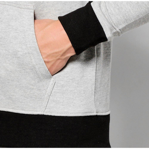 Chándal deportivo con logotipo impreso personalizado para hombre, conjuntos de 2 piezas, chándal con capucha para entrenamiento de invierno, chándales OEM de patrón sólido al por mayor - Product Image 6