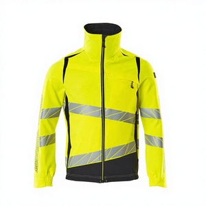 Customizable Hi Vis Construction Safety Work <b>Jacket</b> <b>High</b> Daytime Fluorescent <b>Visibility</b> Reflective Polyester Workwear Custom - Product Image 1