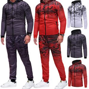 Conjunto Deportivo de Invierno para Hombre, Hecho a Medida, con Estampado por Transferencia Térmica, 2 Piezas, de Alta Calidad, en Felpa - Product Image 3