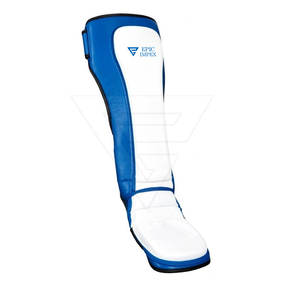 Espinilleras Deportivas Profesionales para Adultos, Cuero PU Genuino, Kickboxing, Entrenamiento de Combate, Protector de Piernas, Equipo de Protección EPIC SPORTS - Product Image 4