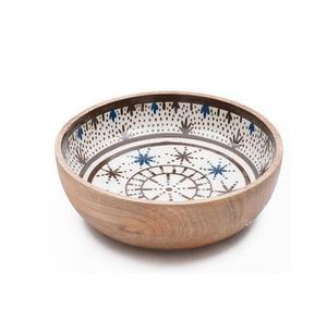Nouveau design d'assiette et de bol de service en bois émaillé ustensiles de cuisine pour salade nourriture ronds de serviette mariages fêtes - Product Image 1