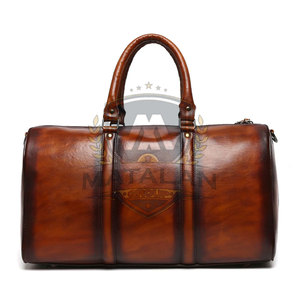 Bolsa Deportiva de Cuero de Nuevo Diseño, Gran Capacidad, Múltiples Bolsillos, Almacenamiento para Viajes, Asa Resistente, Bolsa de Cuero para Gimnasio - Product Image 4