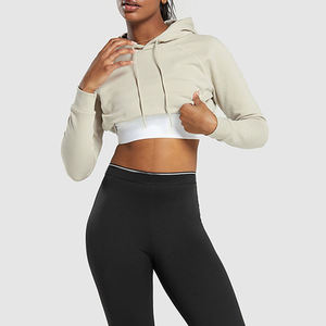 Premium Quality Women's Crop <b>Top</b> Hoodies <b>Top</b> Selling New Style with Custom Label Factory-Made for Winter Front Logo Hot Sale - Product Image 3