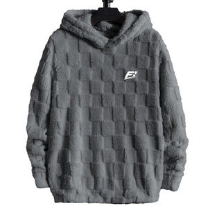 Sudadera con Capucha Unisex Gruesa y Cálida de Forro Polar, Sudadera con Capucha de Felpa para Invierno, Sudadera con Capucha de Forro Polar Texturizado y Acogedor, Venta al por Mayor OEM - Product Image 1