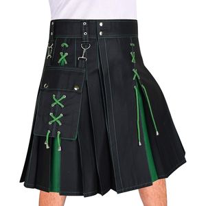 Pantalones Vaqueros de Algodón Premium, Estilo Kilt Utilitario Personalizado para Hombre, con Costuras Resistentes, Bolsillos Prácticos y Cierre de Hebilla Ajustable - Product Image 2