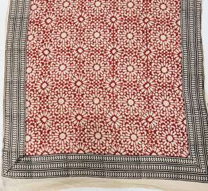 Respirant fabriqué à la main 100% coton écharpe Jaipur traditionnel main bloc imprimé écharpe légère à la main doux coton écharpe - Product Image 5