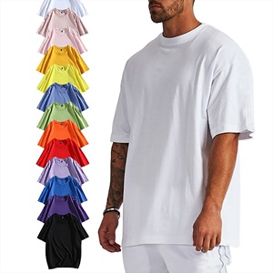 Wholesale High Quality <b>Tshirt</b> Spandex/<b>Polyester</b> Custom Logo Men Solid Colour Long Sleeve O-Neck Casual Terry Fabric Cheap Price - Product Image 3