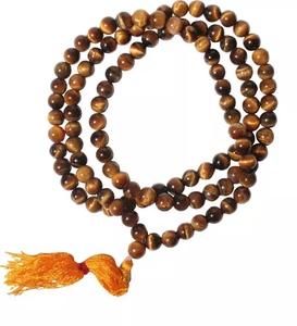 ลูกปัด108 JAP Mala หินพลอยรักษาด้วยคริสตัลตาเสือธรรมชาติวัสดุสำหรับสวดมนต์ - Product Image 4