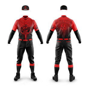 Camisetas de béisbol de alta calidad para hombre, camisas con botones completos, uniformes deportivos, Tops, ropa informal estilo Hip Hop, trajes - Product Image 1