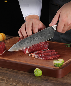 Venta al por mayor personalizado de alta calidad OEM ODM Servicio Profesional de acero de Damasco cuchillo de cocina cuchillo de cocinero cuchillo de acero de Damasco - Product Image 3