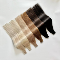 Extensions de cheveux Genius Weft à double trame, style tendance 2025, choix féminin, support de personnalisation à double et triple couche