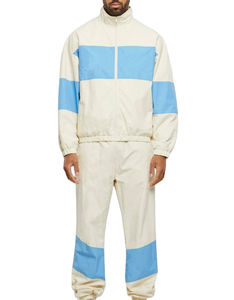 Coupe-vent décontracté personnalisé pour hommes 100% coton polyester taille plus ensemble de jogging veste technique imprimée sport cargo fabriquée - Product Image 6