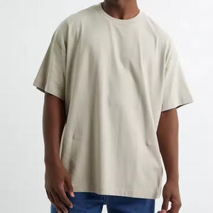 Camiseta de Algodón de Primera Calidad con Impresión de Logotipo Personalizado, Camiseta Lisa Extra Grande para Hombre - Product Image 1