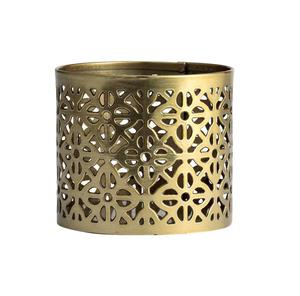 Porte-bougie votif en métal fer forgé fait à la main, finition dorée, forme ronde, pour la décoration de Noël, de la maison et des mariages, porte-bougie suspendu - Product Image 5