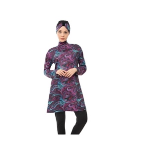 Comfortable Long Sleeve Modest Swimwear for Muslim Women <b>Full</b> Coverage Sporty Islamic Style <b>Hijab</b> Burka Eco-Friendly Quick Dry - Product Image 4