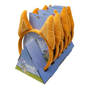 Accesorios para el Cabello Bluey, Diademas de Felpa, Caja PDQ de 150 Unidades, Cartón al por Mayor, Envío Gratuito, Colección Oficial con Licencia HER - Product Image 1