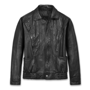 Chaquetas de Cuero con Logotipo Personalizado a Buen Precio, Chaqueta de Cuero Informal, Chaqueta de Cuero Cómoda y Cortavientos para Hombre - Product Image 1