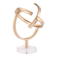 Sculpture murale en métal artisanale pour salon ou bureau avec un style contemporain et des formes artistiques élégantes