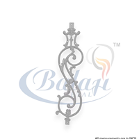 Balustrade de balcon en fer forgé moderne Balaji Metals CI, escalier en spirale robuste, épaisseur 10 mm, hauteur 30 pouces, résistant à la rouille et aux UV