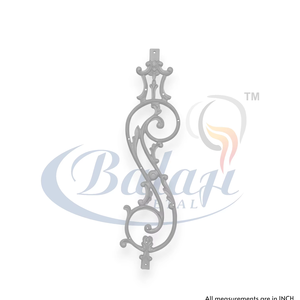 Barandilla de Escalera en Espiral Moderna de Hierro Fundido CI, Panel de 10 mm de Grosor y 30 Pulgadas de Altura, Diseño Decorativo para el Hogar, Barandilla para Balcón - Product Image 1