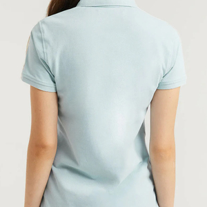 Camisetas Personalizadas de Fabricante para Mujer, Diseño Sólido, Corte Formal Ajustado, Tejido de Punto Transpirable de Alta Calidad, Logotipo Corto - Product Image 3