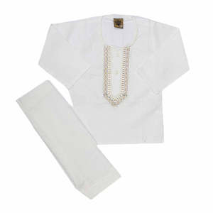 Trajes Kurta Shalwar para Recién Nacidos - Color Blanco Hueso - Product Image 5