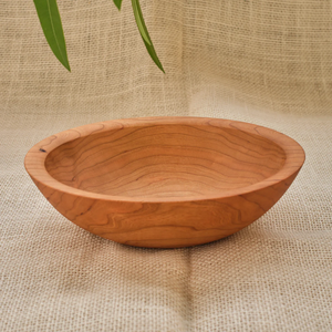 Bol de service artisanal en bois d'acacia naturel, écologique, pour salades, légumes, fruits - Product Image 6