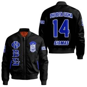 Veste universitaire en satin bleu Phi Beta Sigma 1914, grande taille, fraternité grecque Sigma, vêtements universitaires sur mesure, cadeau - Product Image 3