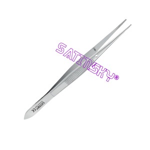 Pinzas de Algodonera Perry, Rectas, con Punta Serrada, 12 cm, Instrumentos de Acero Inoxidable Fabricados con AISI 420 - Product Image 1