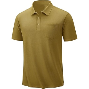 Sport pour hommes de haute qualité pour polo personnalisé 100% coton à séchage rapide à manches courtes Anti-rides imprimé tricoté coupe Unique - Product Image 1