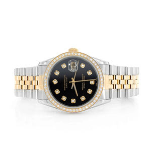 Reloj de Lujo con Esfera de Cristal y Movimiento de Cuarzo, con Incrustaciones de Moissanita en Tono Dorado, Estilo Hip Hop con Aspecto de Diamantes - Product Image 1