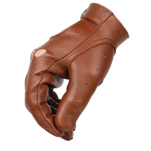 Gants de conduite en cuir souple, respirants, confortables, protection UV, imperméables, cyclisme, logo personnalisé - Product Image 4