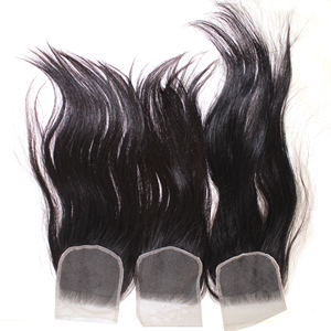 ที่ดีที่สุดคุณภาพมนุษย์ผมแพ็คเก็ตปิดมือผูกมนุษย์ 100% ต่อผม 10-40 นิ้ว 5x5 ตรง closing ผมมนุษย์ - Product Image 1