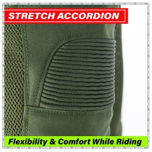 Veste de moto personnalisée avec logo imprimé, coupe-vent, imperméable, fermeture éclair intégrale, protection intégrale du corps - Product Image 6