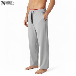 Joggers de pierna recta Pantalones de talla grande Personalizados 100% Algodón Pantalones de chándal de doble cintura para hombres Joggers de gran tamaño Pantalones largos de gran tamaño - Product Image 3
